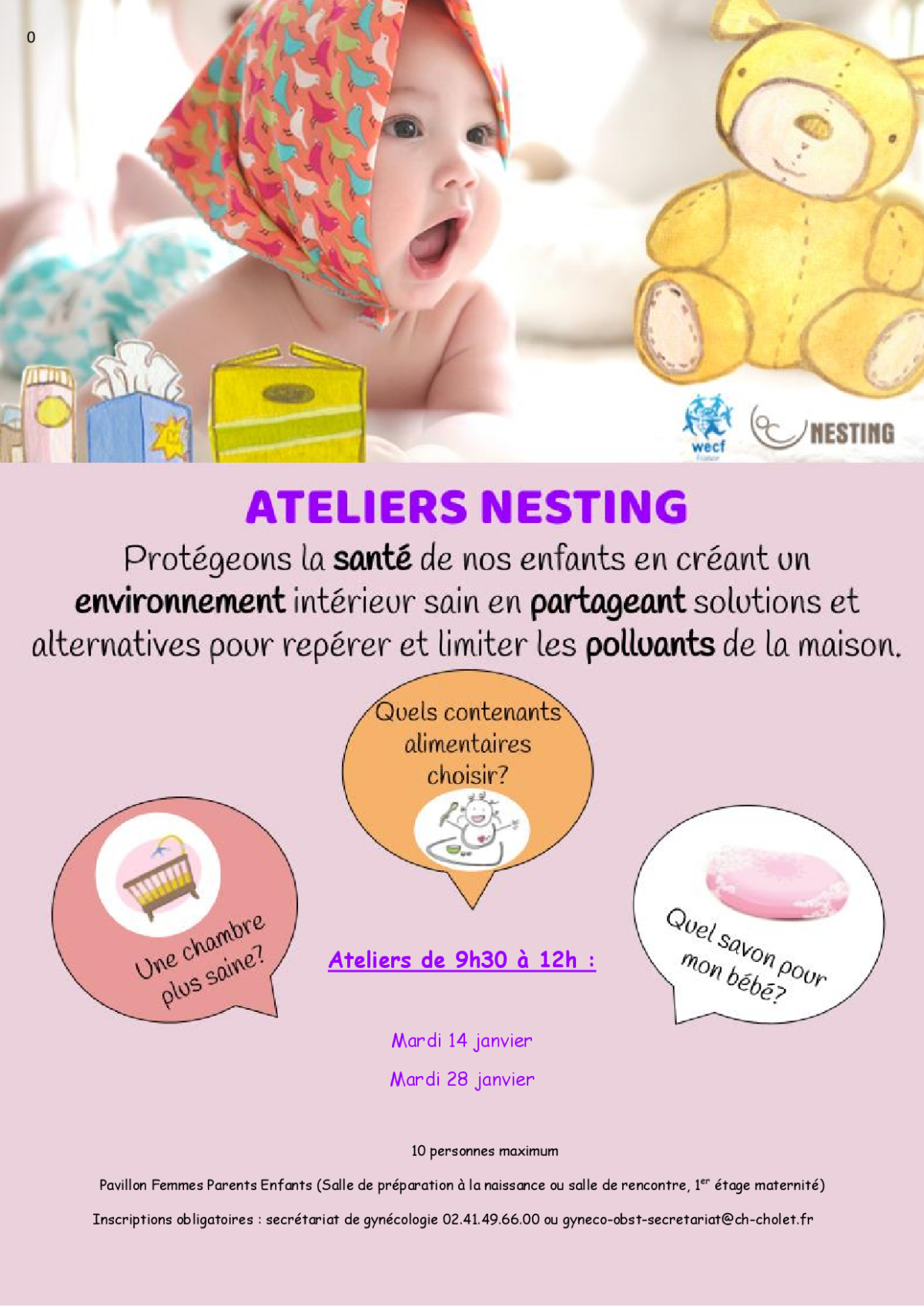 Ateliers NESTING à la maternité